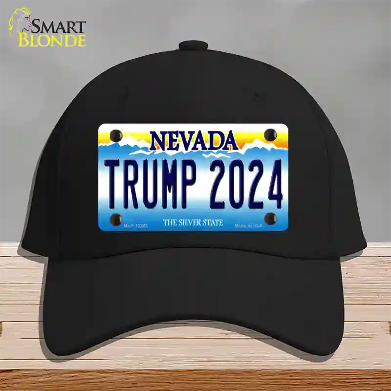 Trump 2024 Nevada Novelty License Plate Hat Cotton / Black