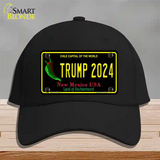 Trump 2024 New Mexico Novelty License Plate Hat Cotton / Black