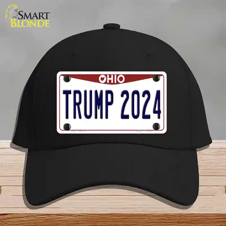 Trump 2024 Ohio Novelty License Plate Hat Cotton / Black