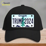 Trump 2024 Oregon Novelty License Plate Hat Cotton / Black