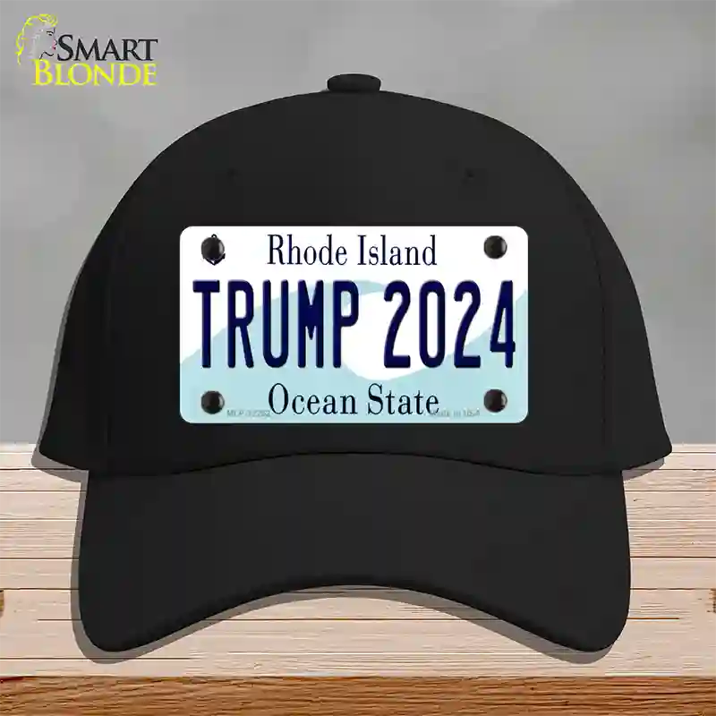 Trump 2024 Rhode Island Novelty License Plate Hat Cotton / Black