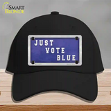 Just Vote Blue Novelty License Plate Hat Cotton / Black