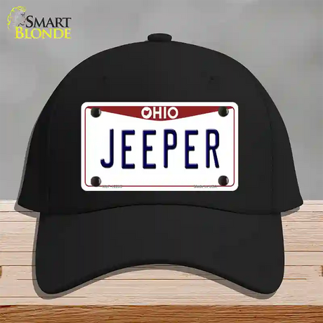 Ohio Jeeper Novelty License Plate Hat Cotton / Black