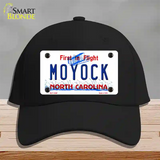 Moyock North Carolina Novelty License Plate Hat Cotton / Black