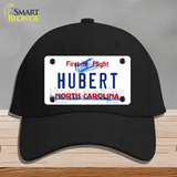 North Carolina Hubert Novelty License Plate Hat Cotton / Black