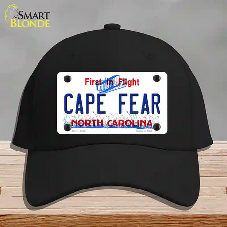 North Carolina Cape Fear Novelty License Plate Hat Cotton / Black