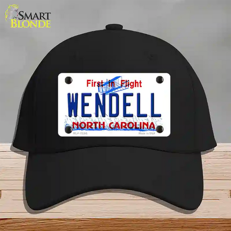 North Carolina Wendell Novelty License Plate Hat Cotton / Black