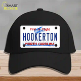 North Carolina Hookerton Novelty License Plate Hat Cotton / Black