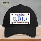 North Carolina Clinton Novelty License Plate Hat Cotton / Black