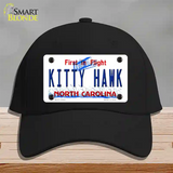 North Carolina Kitty Hawk Novelty License Plate Hat Cotton / Black