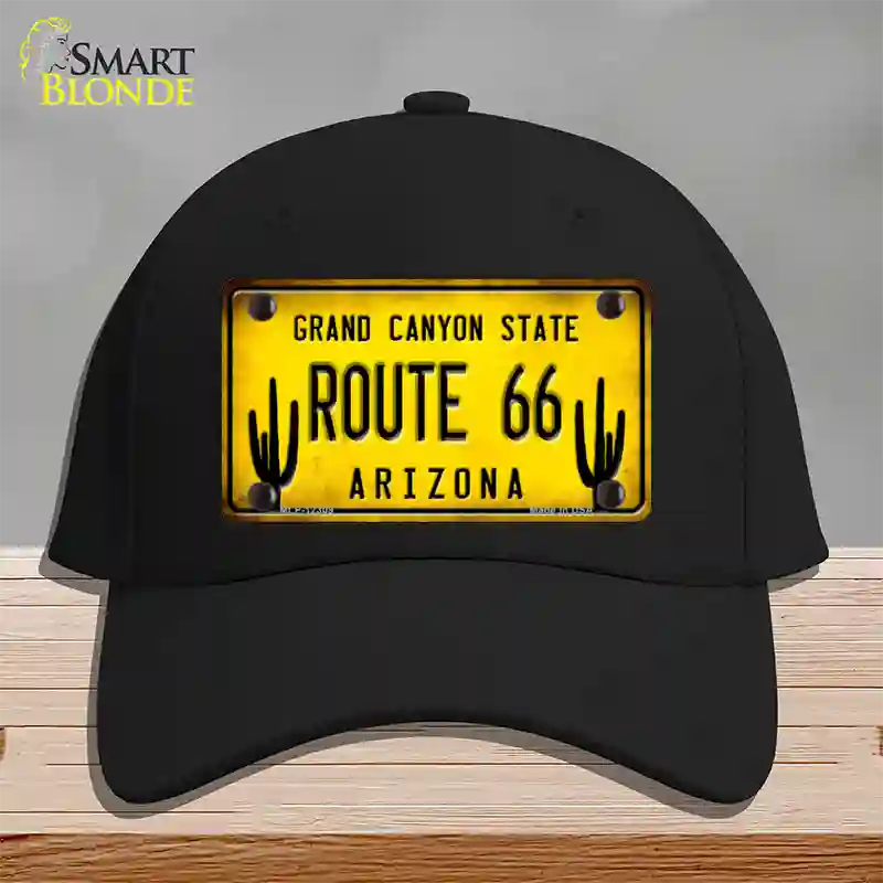 Arizona Route 66 Novelty License Plate Hat Cotton / Black