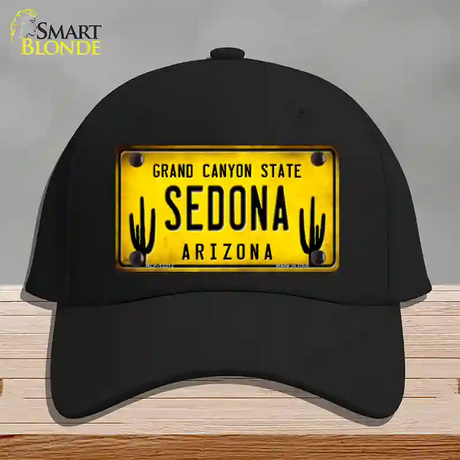 Arizona Sedona Novelty License Plate Hat Cotton / Black