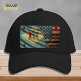 Delaware/American Flag Novelty License Plate Hat Cotton / Black