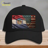 Missouri/American Flag Novelty License Plate Hat Cotton / Black