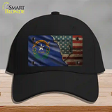 Nevada/American Flag Novelty License Plate Hat Cotton / Black