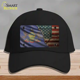 Pennsylvania/American Flag Novelty License Plate Hat Cotton / Black