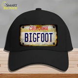 Bigfoot California Novelty License Plate Hat Cotton / Black