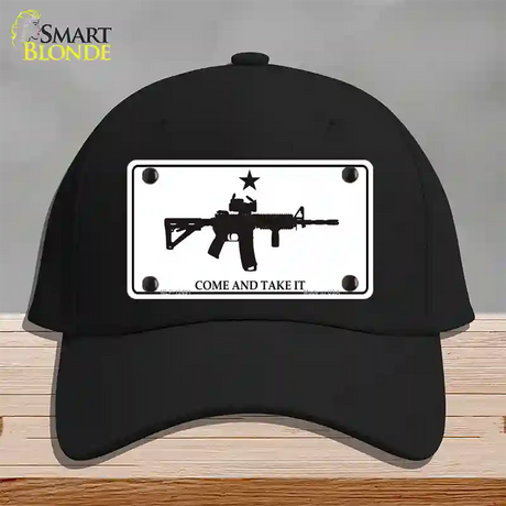 Come and Take It Novelty License Plate Hat Cotton / Black