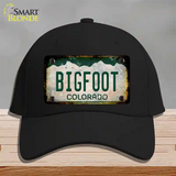 Bigfoot Colorado Rusty Novelty License Plate Hat Cotton / Black