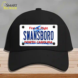 Swansboro North Carolina Novelty License Plate Hat Cotton / Black