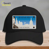 Illinois Blank Novelty License Plate Hat Cotton / Black