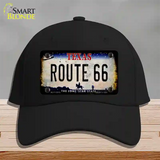 Route 66 Texas Rusty Novelty License Plate Hat Cotton / Black