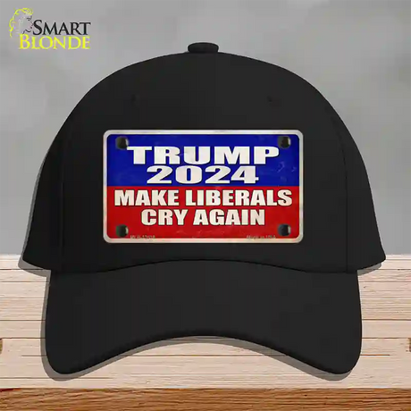 Trump Make Liberals Cry Again Novelty License Plate Hat Cotton / Black