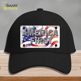 America First Novelty License Plate Hat Cotton / Black