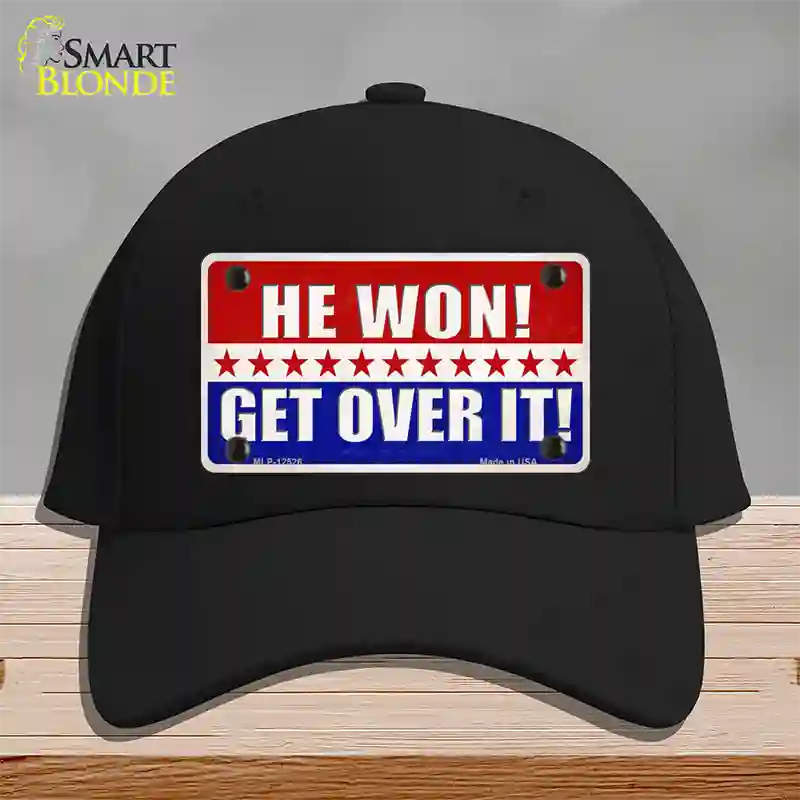 Trump Won Get Over It Novelty License Plate Hat Cotton / Black