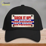 Suck It Up We Survived Novelty License Plate Hat Cotton / Black