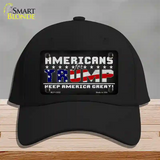 Americans For Trump Novelty License Plate Hat Cotton / Black