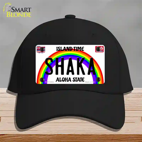 Shaka Hawaii Novelty License Plate Hat Cotton / Black