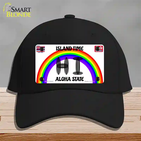 Hawaii Surfboard Novelty License Plate Hat Cotton / Black