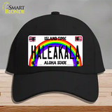 Haleakala Hawaii Novelty License Plate Hat Cotton / Black