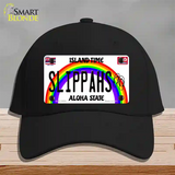 Slippahs Hawaii Novelty License Plate Hat Cotton / Black