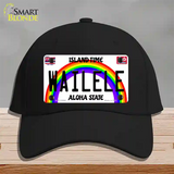 Wailele Hawaii Novelty License Plate Hat Cotton / Black