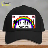 Love In Hawaii Novelty License Plate Hat Cotton / Black