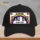 Sand Bar Hawaii Novelty License Plate Hat Cotton / Black