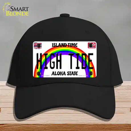 High Tide Hawaii Novelty License Plate Hat Cotton / Black