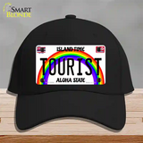 Tourist Hawaii Novelty License Plate Hat Cotton / Black