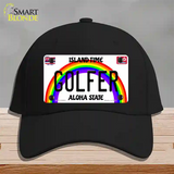 Golfer Hawaii Novelty License Plate Hat Cotton / Black