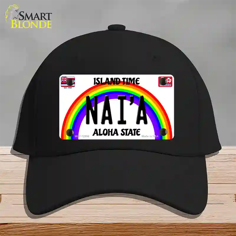 Naia Hawaii Novelty License Plate Hat Cotton / Black