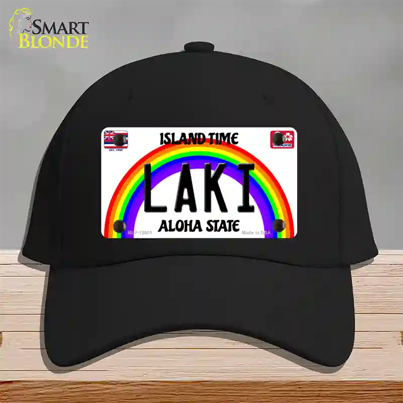 Laki Hawaii Novelty License Plate Hat Cotton / Black