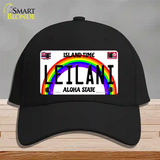 Leilani Hawaii Novelty License Plate Hat Cotton / Black