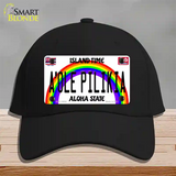 A Ole Pilikia Hawaii Novelty License Plate Hat Cotton / Black