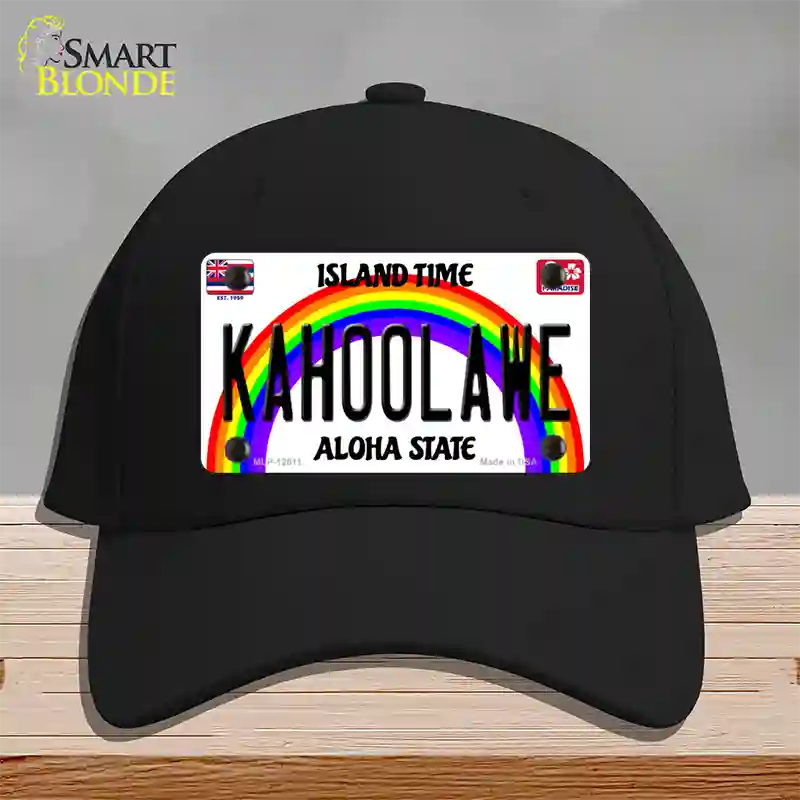 Kahoolawe Hawaii Novelty License Plate Hat Cotton / Black