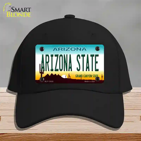 Arizona State Novelty License Plate Hat Cotton / Black