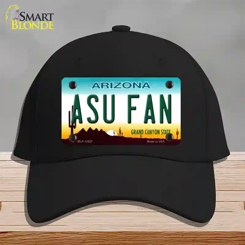 Arizona State Fan Novelty License Plate Hat Cotton / Black