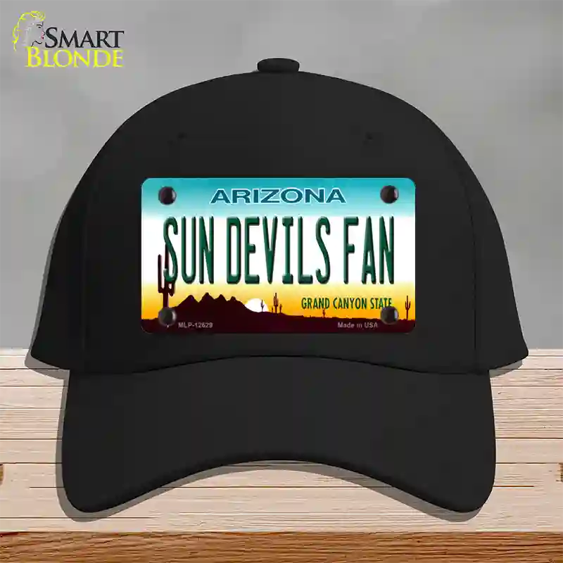 Sun Devils Fan Novelty License Plate Hat Cotton / Black