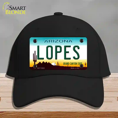 Lopes Novelty License Plate Hat Cotton / Black